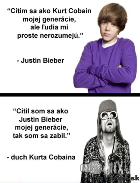 Bieber a Cobain