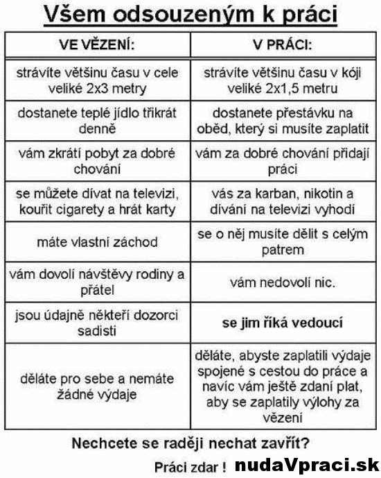 Všetkým odsúdením k práci