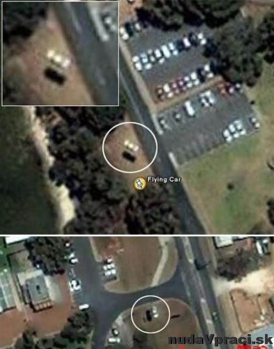 Lietajúce auto na Google Earth