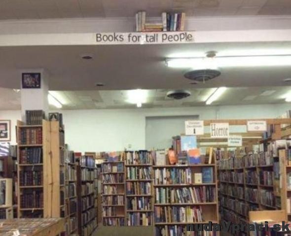 Knihy pre vysokých ľudí