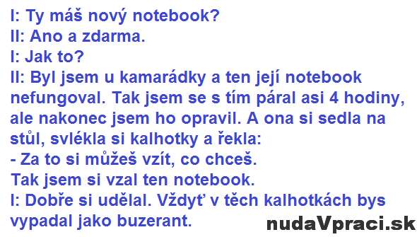 Nový notebook