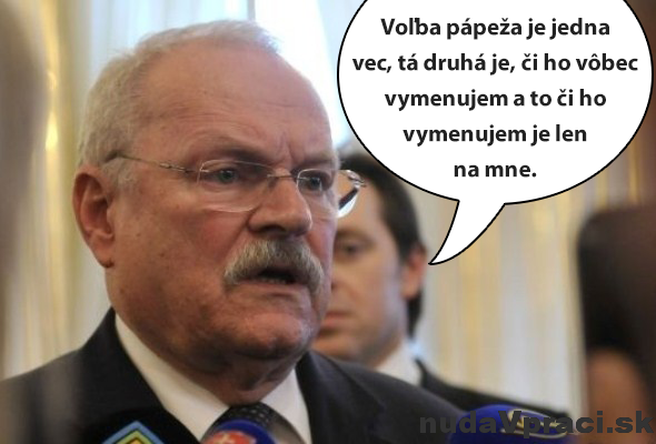  Ivan Gašparovič o zvolení pápeža