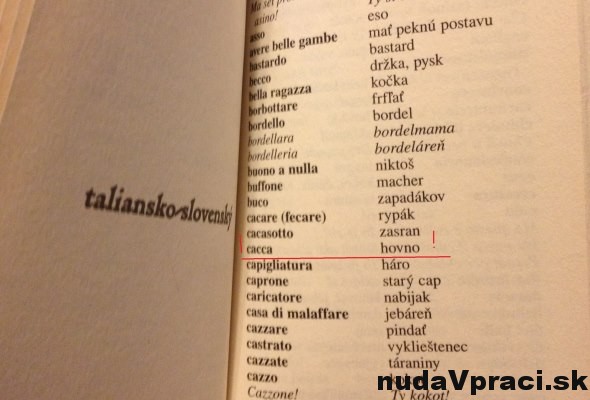 V taliansko-slovenskom slovníku