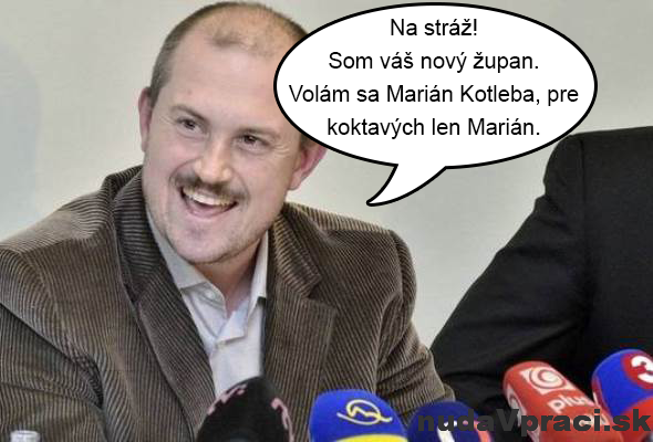 Nový župan Marián Kotleba
