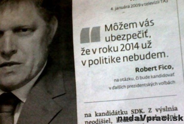 Ešteže Róbert Fico vie držať slovo