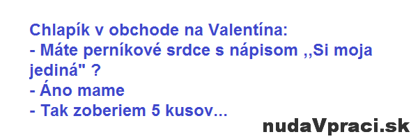 Muž v obchode na Valentína