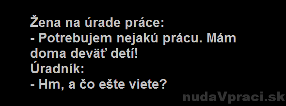 Žena na úrade práce a úradník