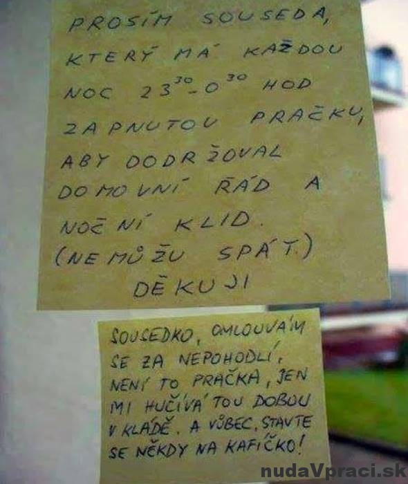 Odkaz pre hlučného suseda