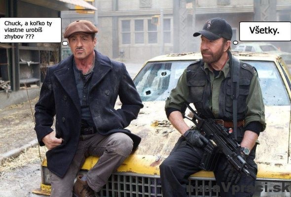 Sylvester Stallone a Chuck Norris