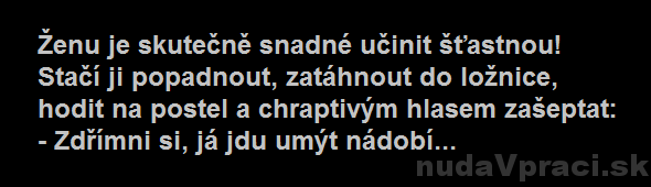 Ako spraviť ženu šťastnou