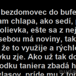 Bezdomovec v bufete