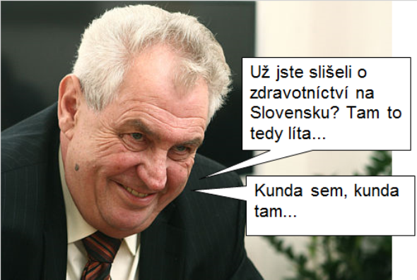 Miloš Zeman o zdravotníctve na Slovensku