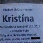 Hľadám slečnu menom Kristína