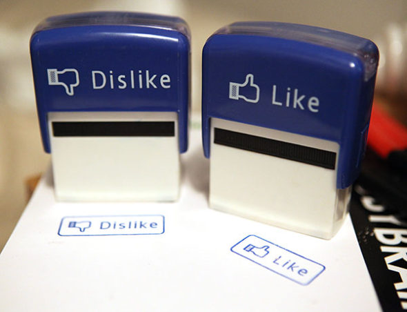 Sada pečiatok Facebook Like a Dislike