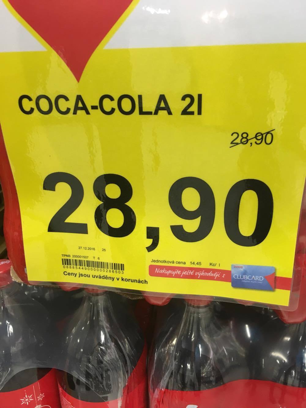 Tesco akcia na Coca-Colu