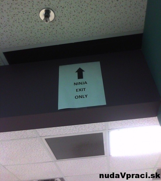 Východ len pre ninjov