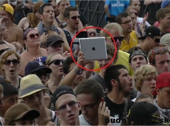iPad na koncerte