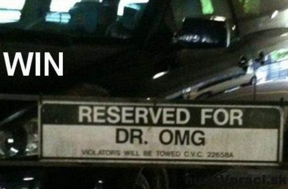 Vyhradené parkovacie miesto