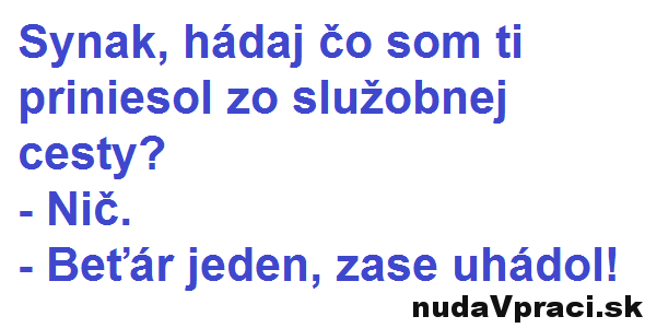 Darček zo služobnej cesty