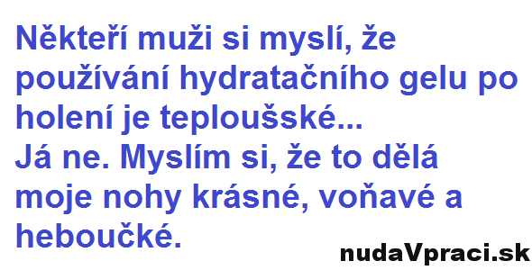 Použivanie hydratačného gelu