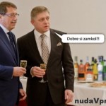 Robert Fico prichytený pri poháriku