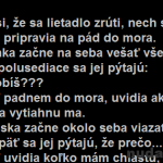 Lietadlo rútiace sa do mora